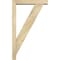 Ekena Millwork Traditional Block Rough Sawn Bracket w/ Offset Brace, Douglas Fir, 4"W x 18"D x 30"H BKT0402X18X30TRA05RDF - alternate 3
